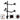 Alternate-Image1 Image for SIIG Articulating Quad Monitor Desk Mount - 13" to 32"