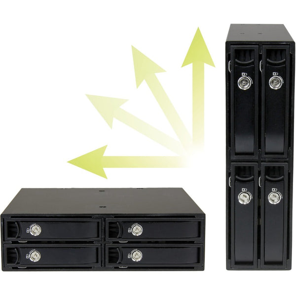 Alternate-Image5 Image for StarTech 4-Bay Mobile Rack Backplane for 2.5in SATA/SAS Drives, TAA