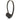 Left Image for Avid Education AE-08 Lightweight Single Use Headphone with 3.5mm Plug, Black
